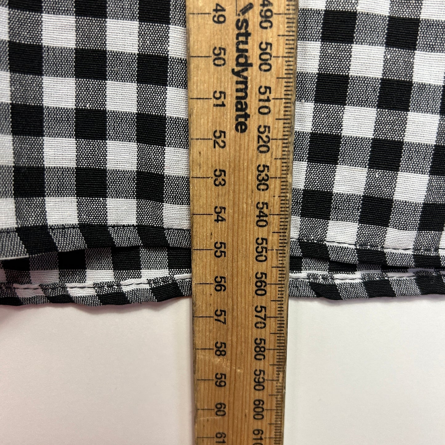 Shein Top Size 14 16 XL Black White Gingham Check Short Sleeve