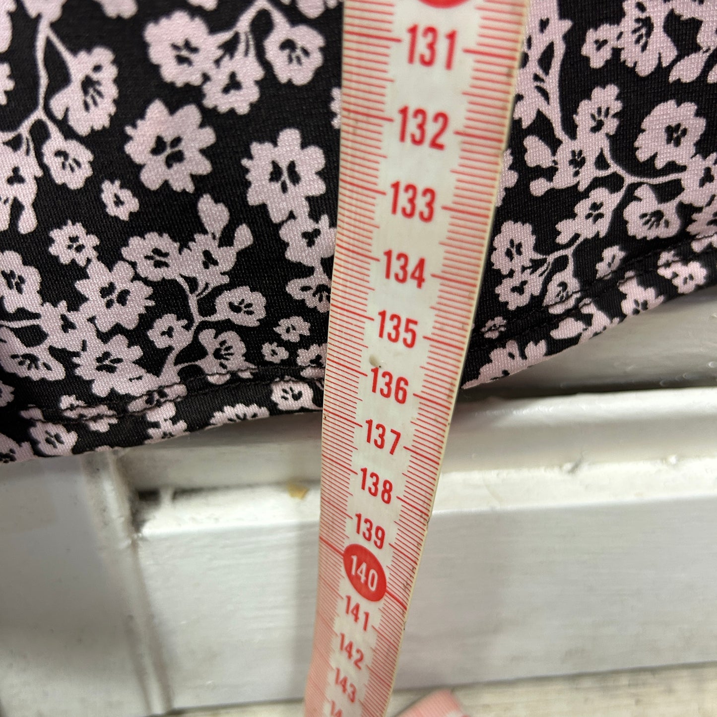 Basque Curve Dress 22 Sleeveless Floral Lined