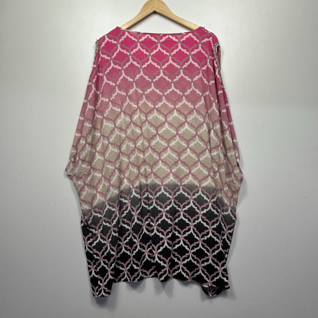 Virtuelle Pink Geometric Beaded Cami - Size 20
