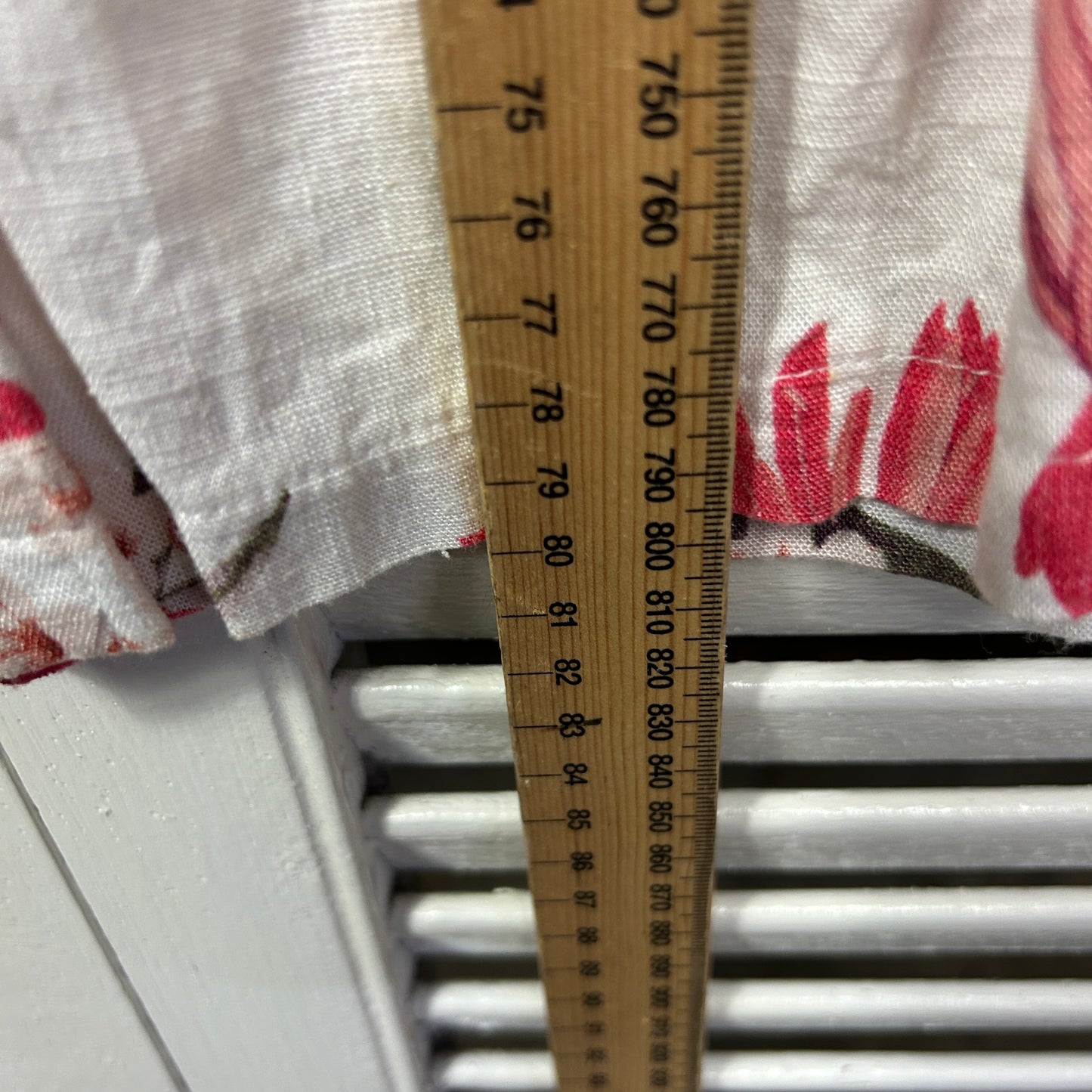 Dotti Skirt SIze 14 Floral Pockets 100% Cotton Midi Length
