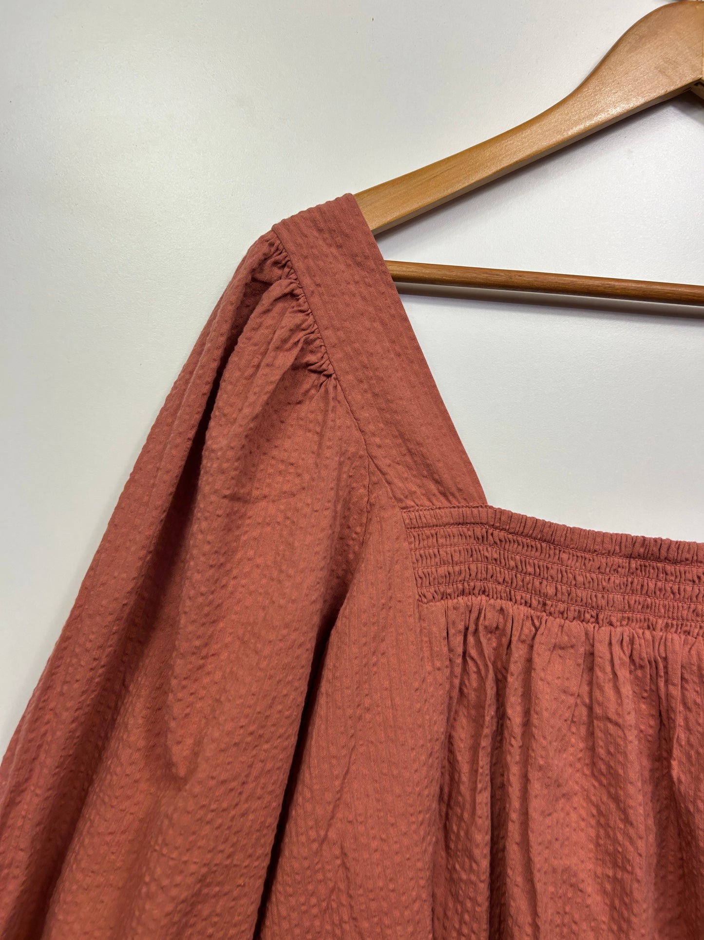 Target Top 16 Rust 3/4 Sleeve Cotton