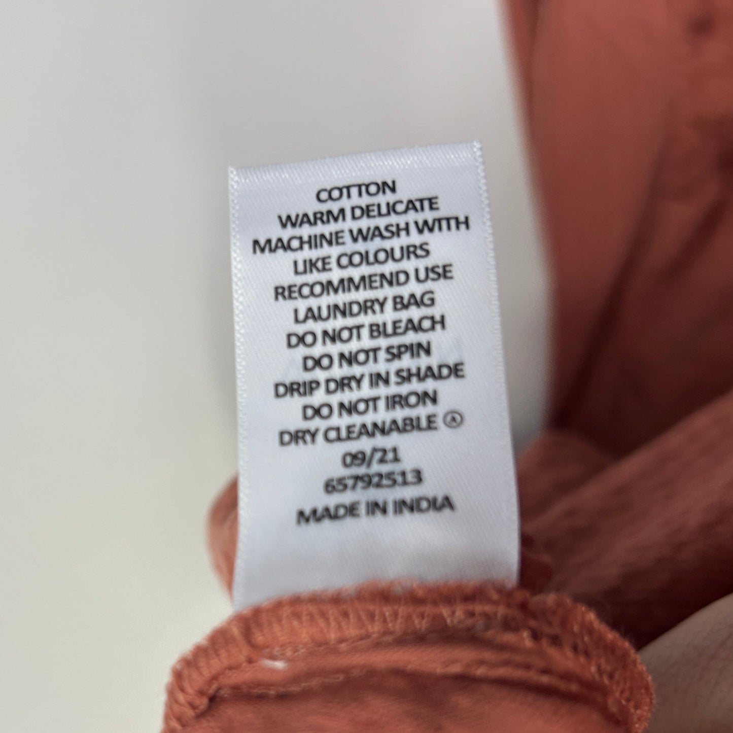 Target Top 16 Rust 3/4 Sleeve Cotton
