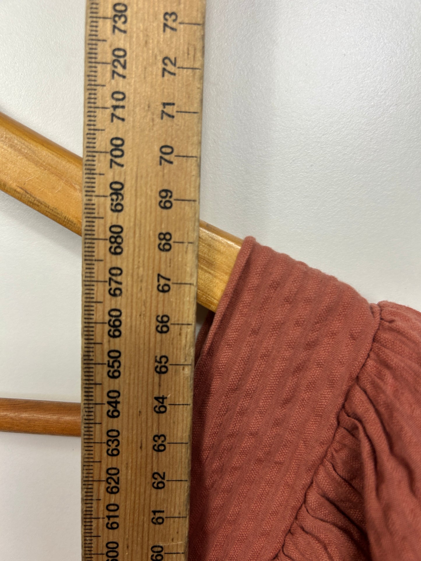 Target Top 16 Rust 3/4 Sleeve Cotton