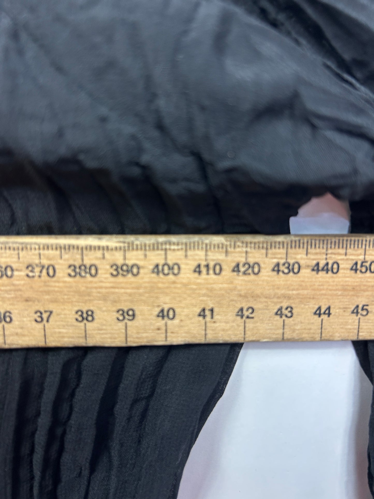 Cordelia St Top Size 14 Black Sheer Crinkle