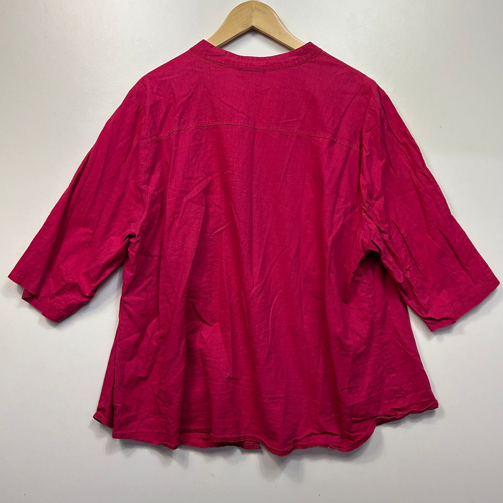 Moda Pink Linen Top - Size 26