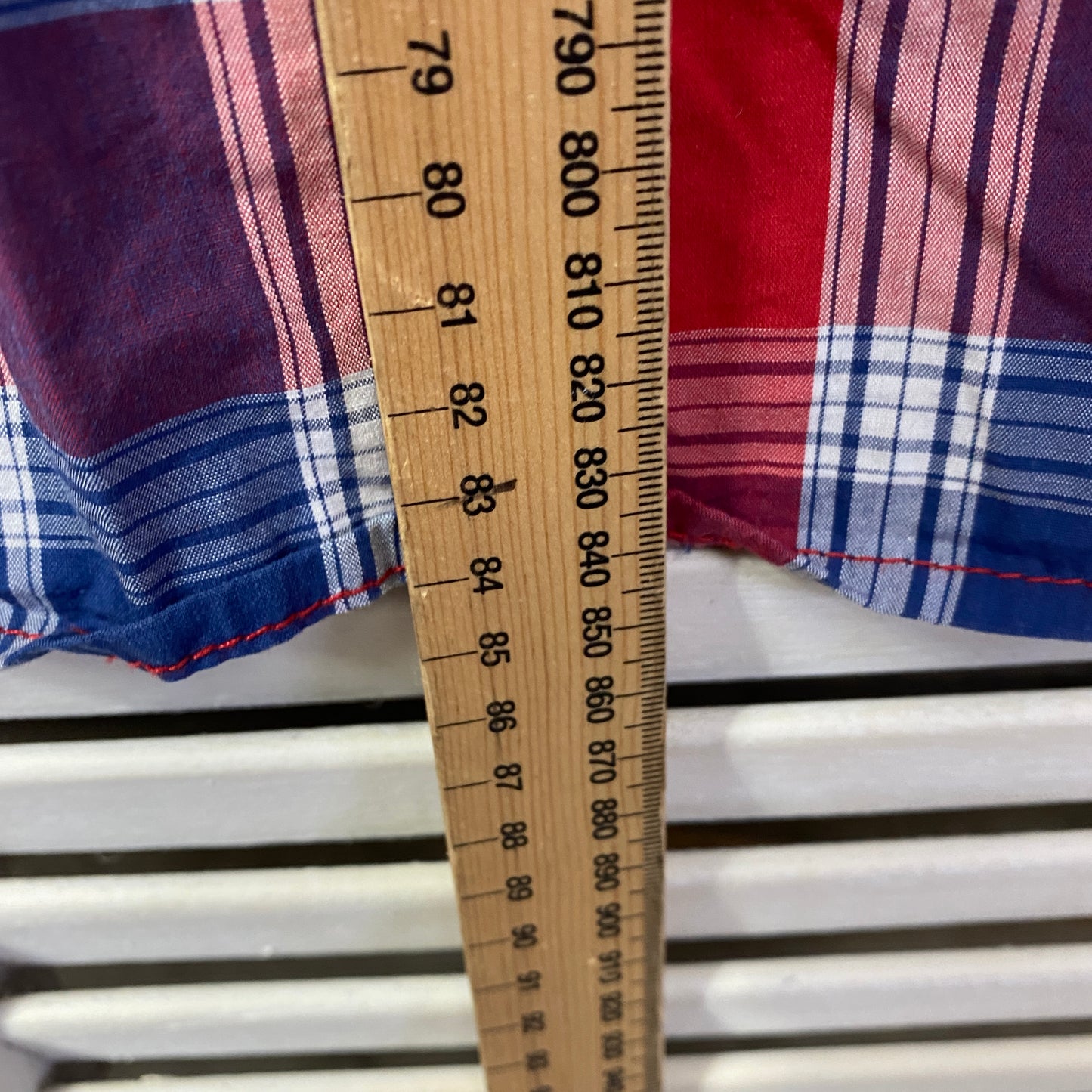 Joe & Co Men Shirt Size 7XL Short Sleeve Button Up Check