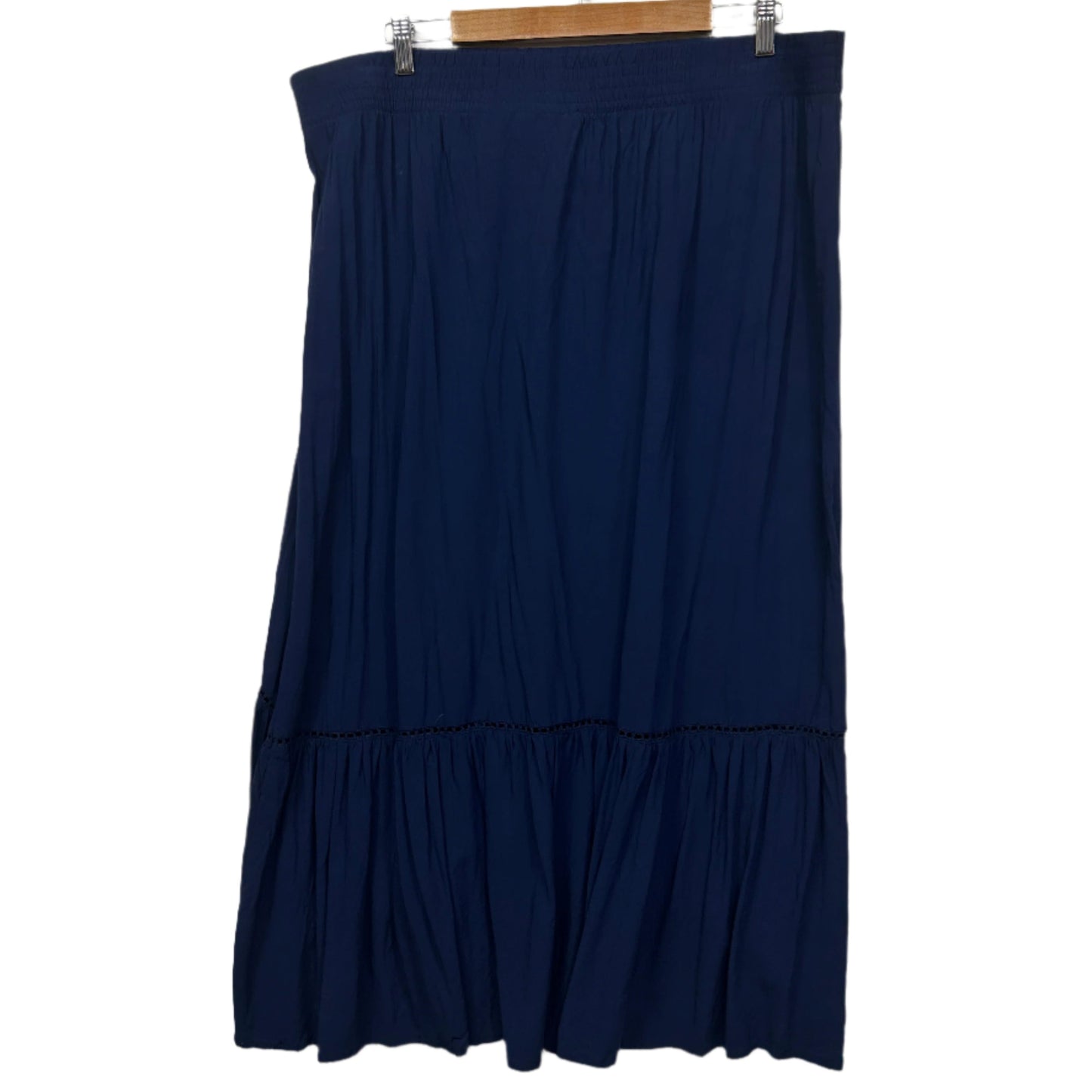 Katies Skirt Size 18 Navy Midi Length Drawstring