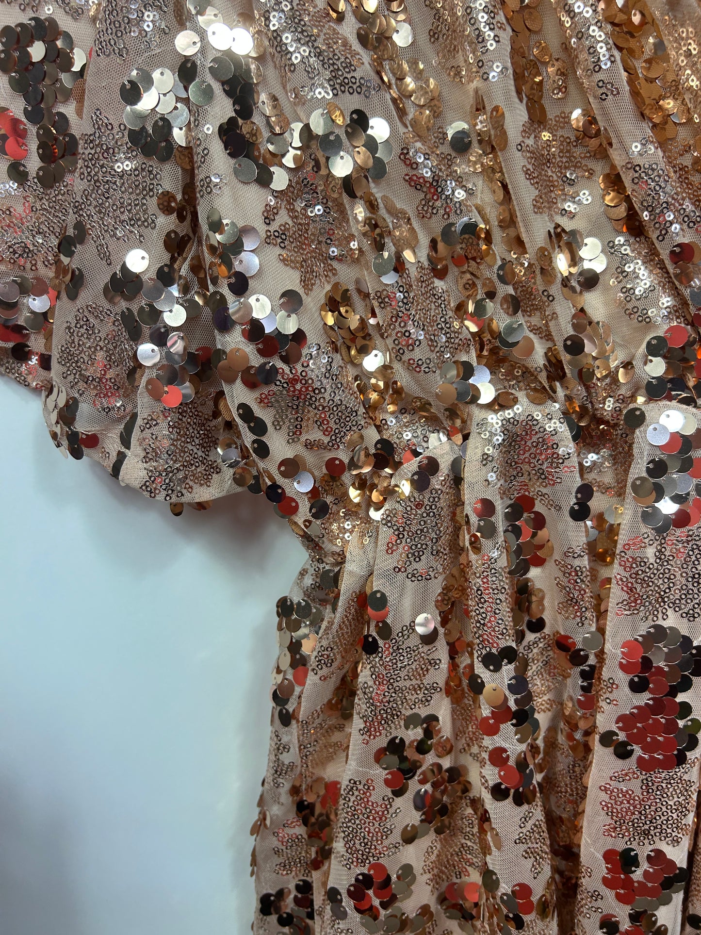Something for Sarah Dress Size 16-18 Cocktail Evening Party Sequins Gold