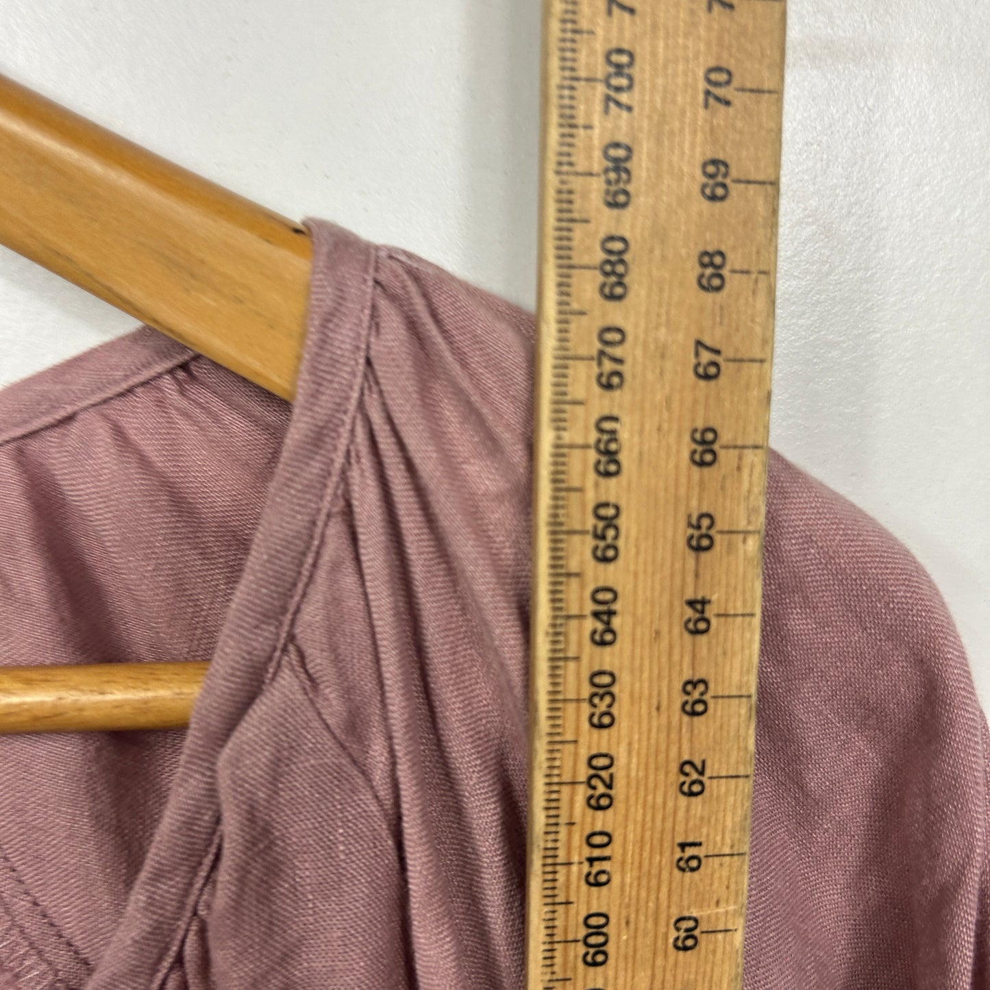 Sussan Dusty Rose Linen Top - Size 16/18?