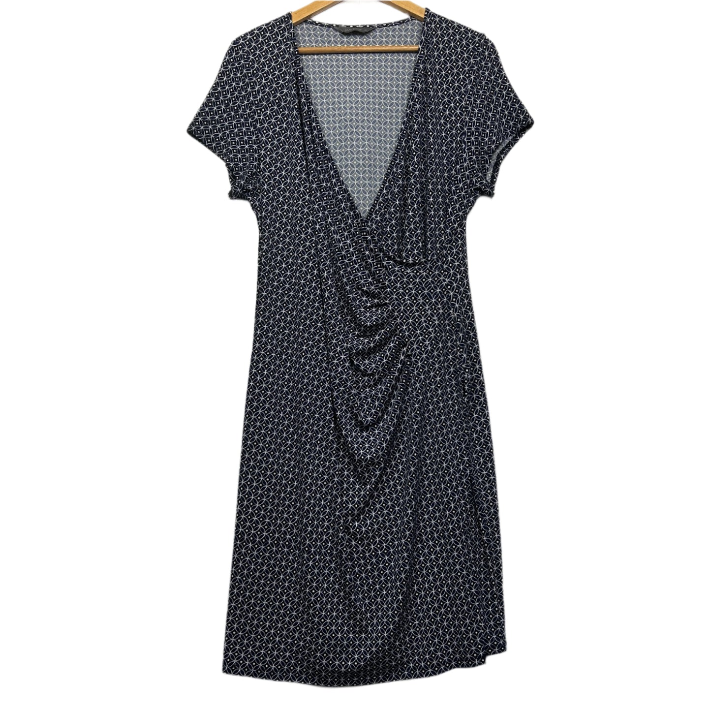 Jacqui E Dress Size 16 XL Short Sleeve Gathered Waist