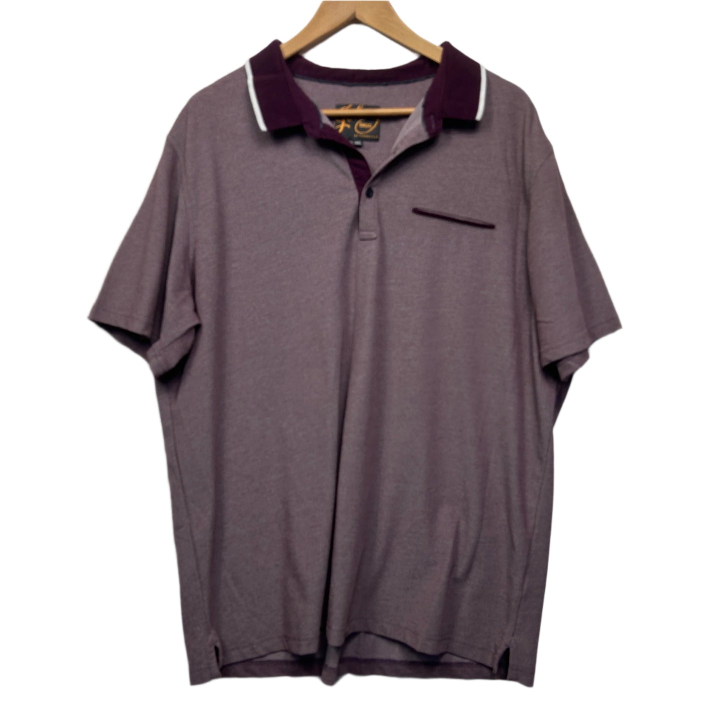 Johnny Bigg Polo Shirt Size 3XL Maroon Short Sleeve