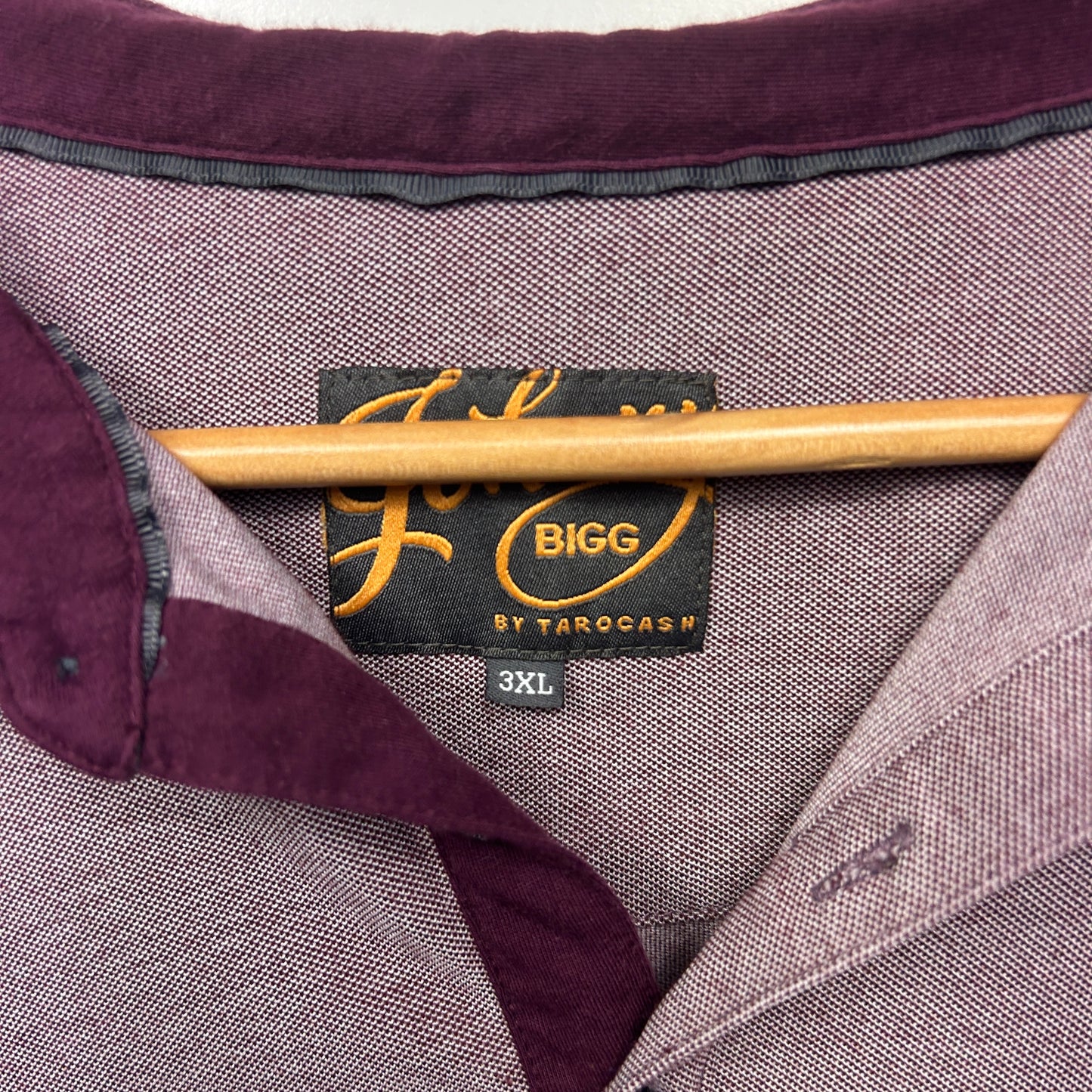 Johnny Bigg Polo Shirt Size 3XL Maroon Short Sleeve