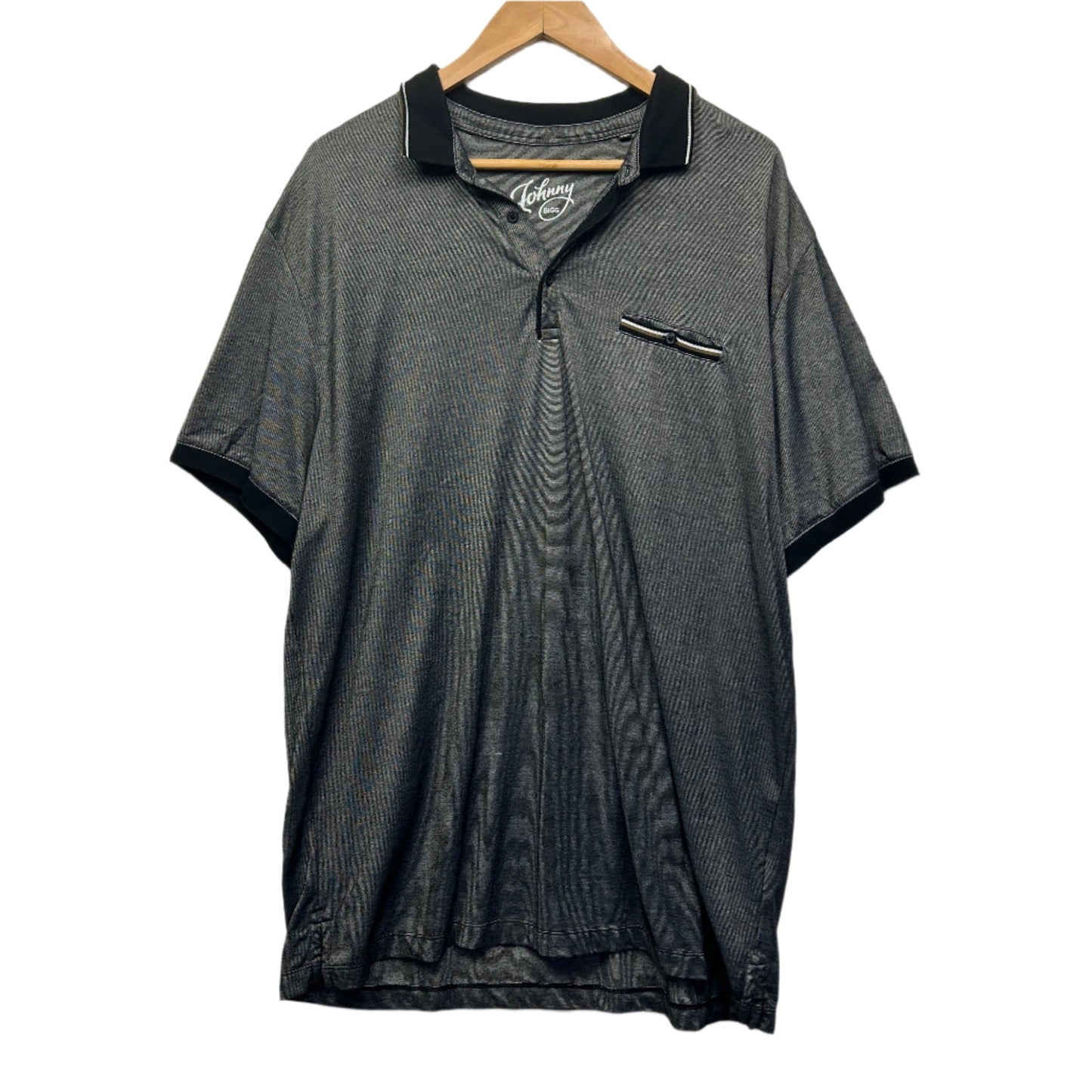 Johnny Bigg Polo Shirt Size 3XL Grey Short Sleeve