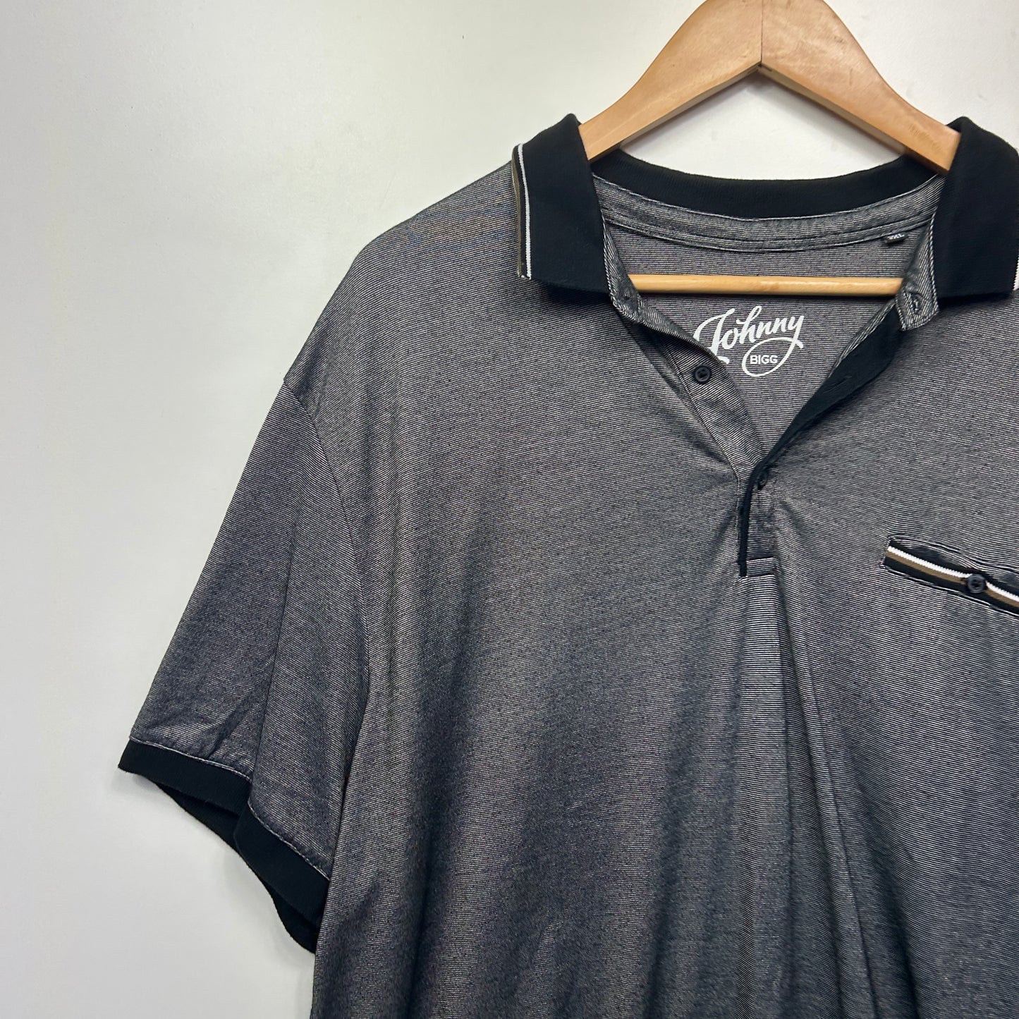 Johnny Bigg Polo Shirt Size 3XL Grey Short Sleeve