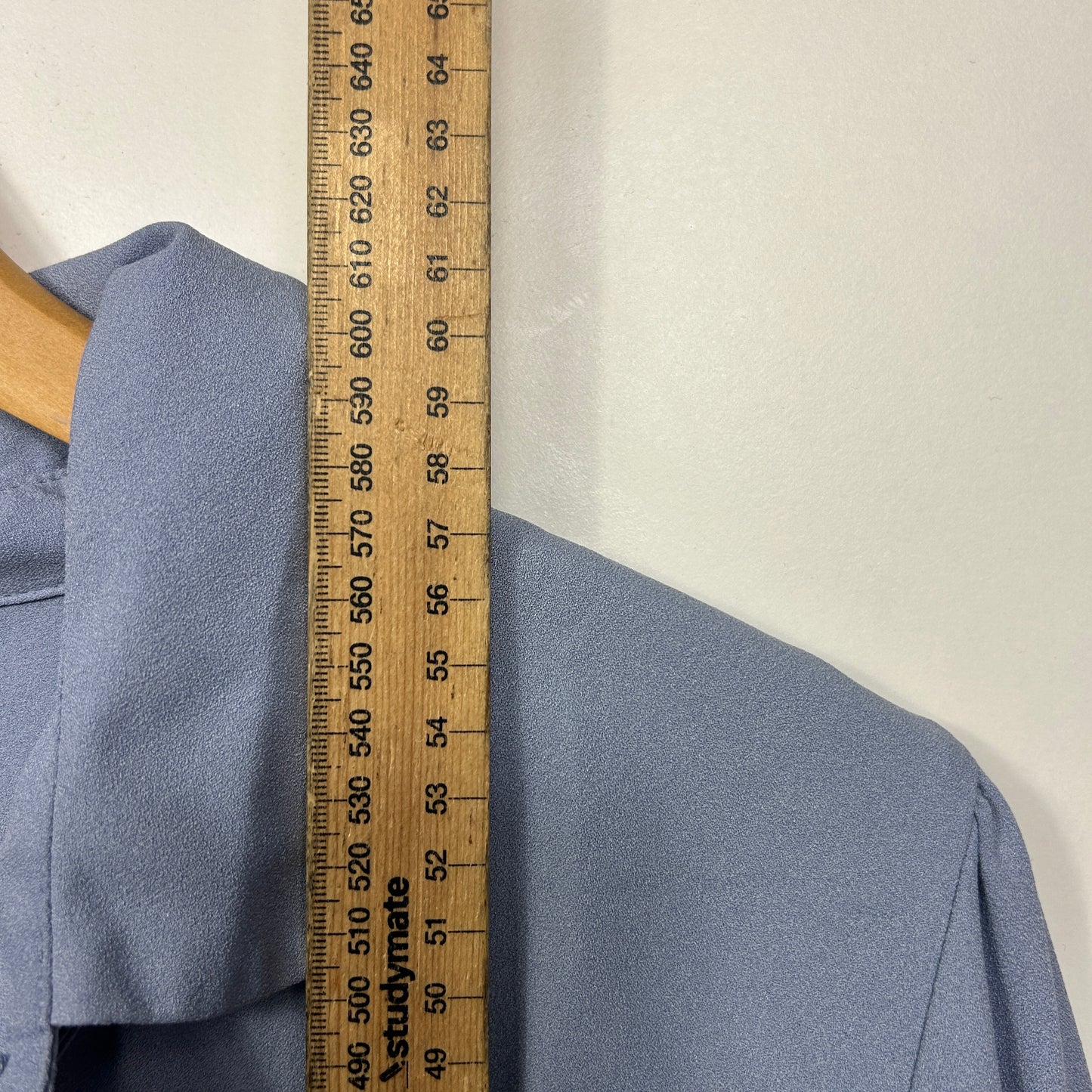 Princess Highway Top Size 16 Blue Long Sleeve Button Up