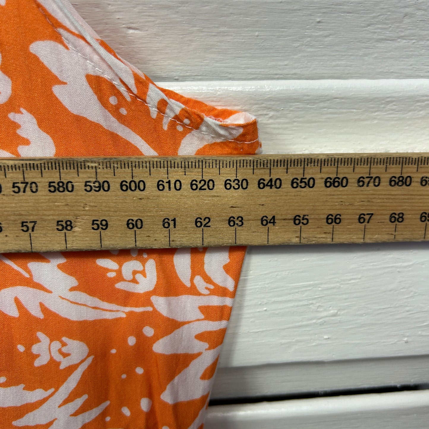 Sadie & Sun Dress Size 3XL 20 22 Orange White Pockets
