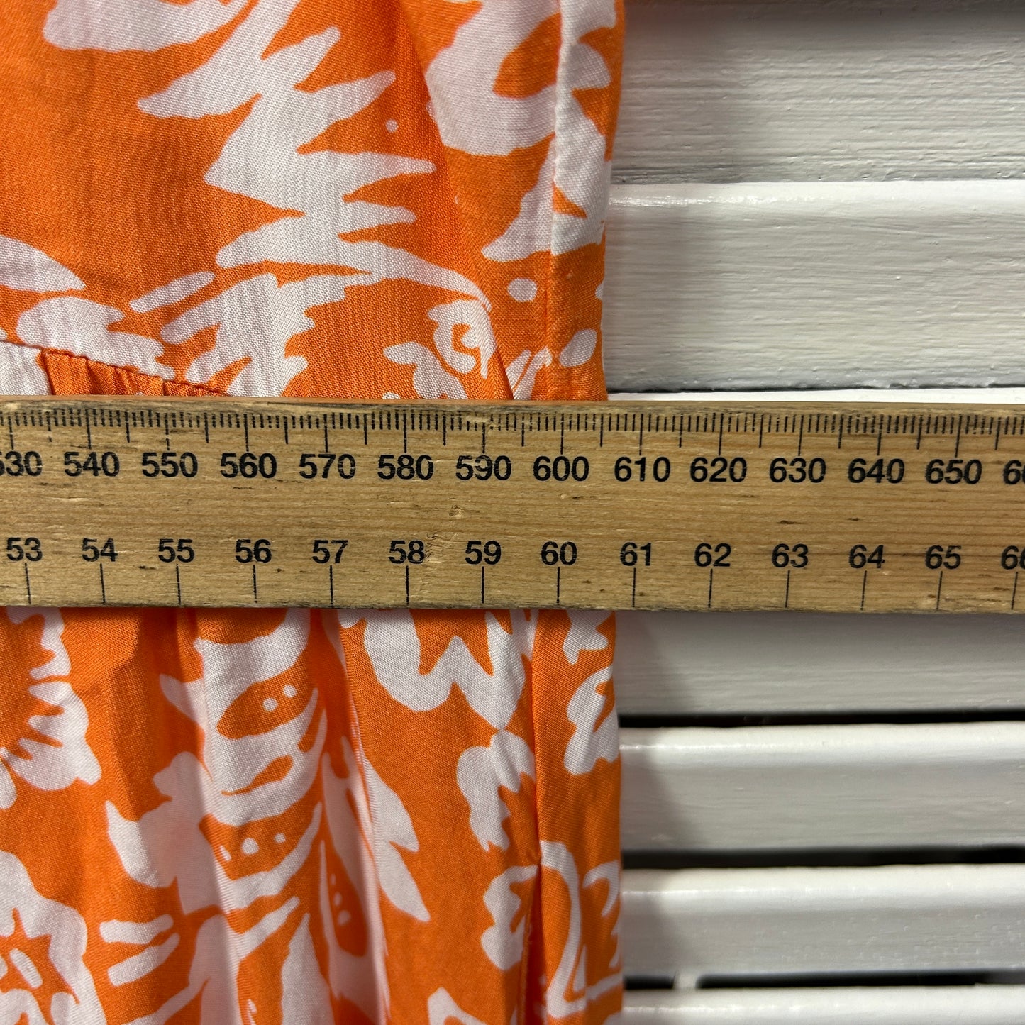 Sadie & Sun Dress Size 3XL 20 22 Orange White Pockets