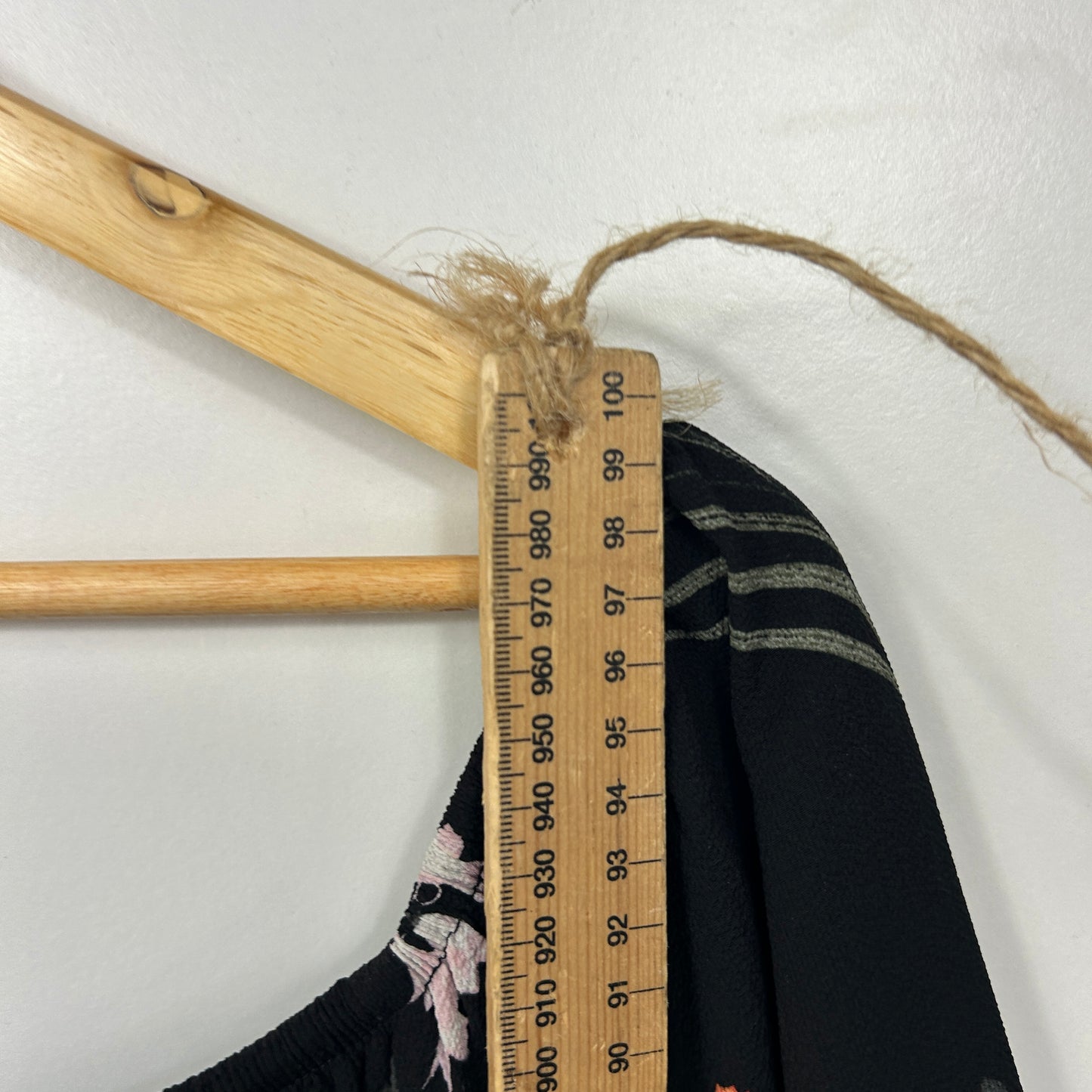 City Chic Black Floral Bell Sleeve Dress - Size 22/XL