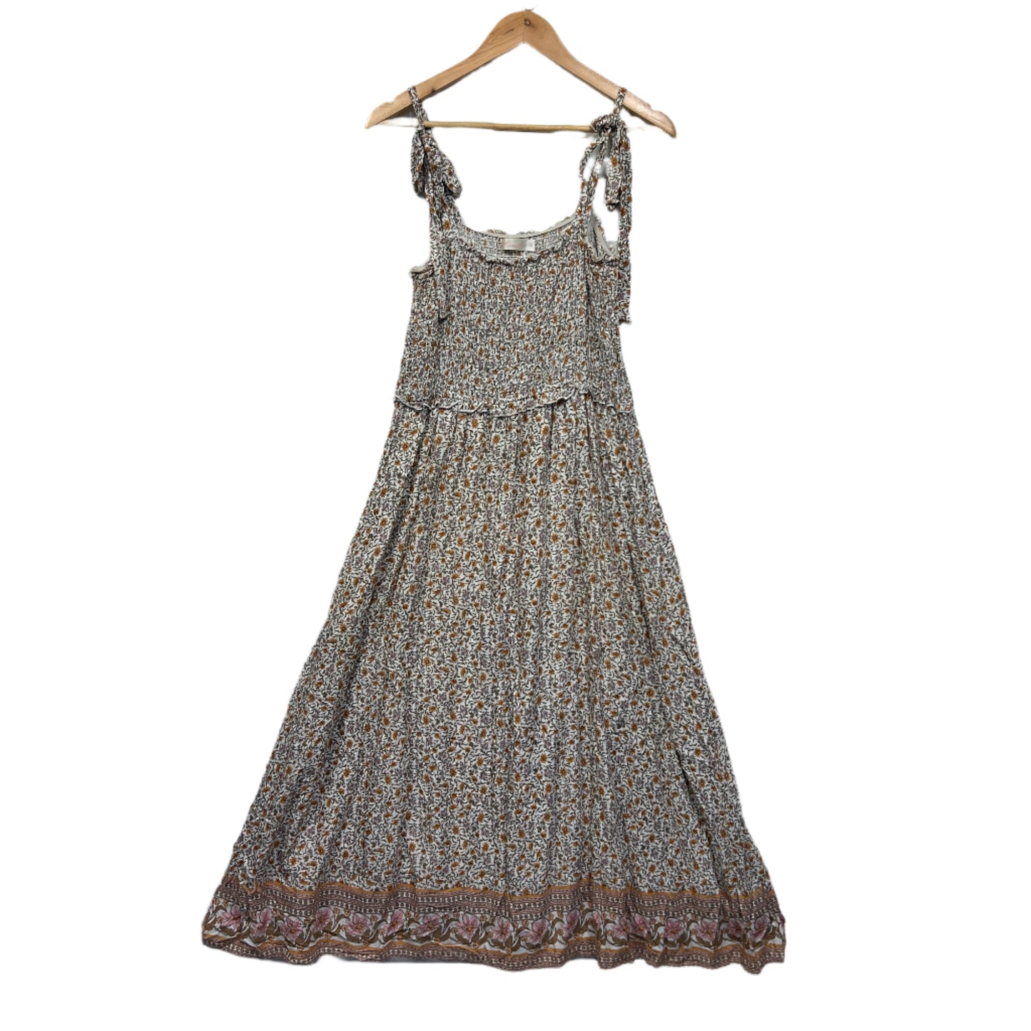 Miracle Maxi Dress Size 16 Sleeveless Floral Boho Ruched