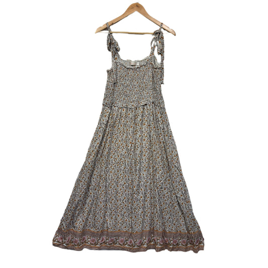 Miracle Maxi Dress Size 16 Sleeveless Floral Boho Ruched