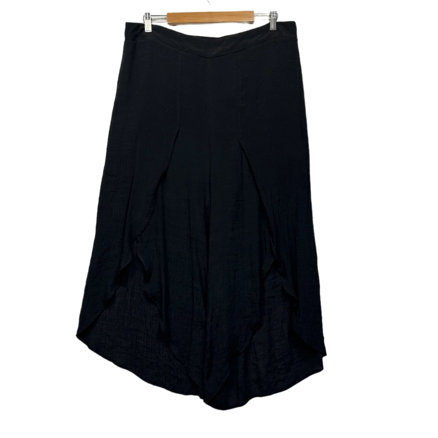 Autograph Pants Size 16 Black Spilt Front Viscose Blend