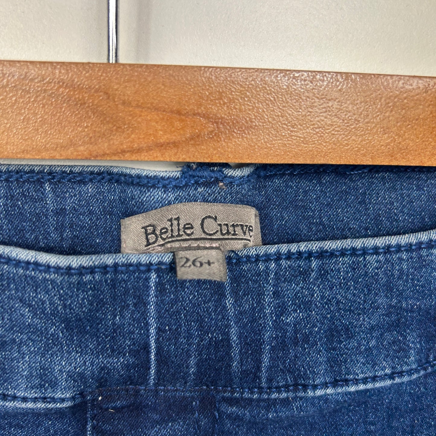 Belle Curve Jeans Pants Size 26 Denim Pull On Jegging