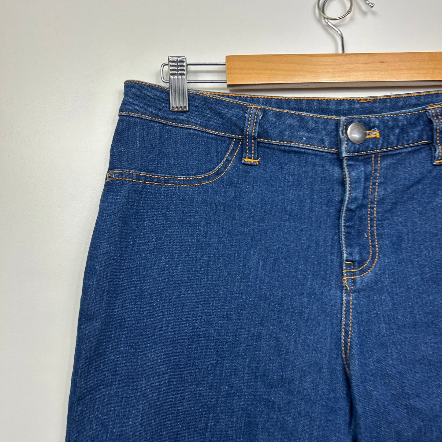 Target Denim Shorts Size 14 Blue Zip Fly