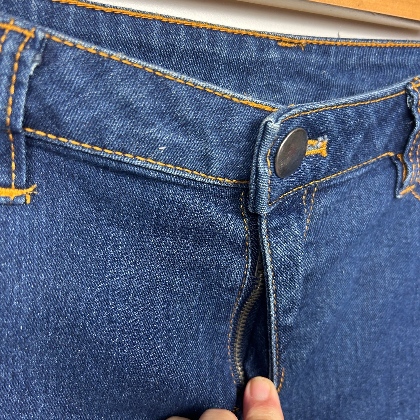 Target Denim Shorts Size 14 Blue Zip Fly