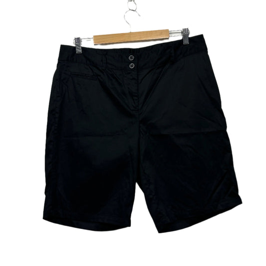 Rockmans Shorts Size 14 Black Zip Fly