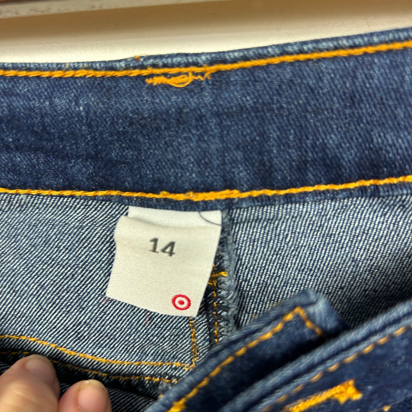 Target Denim Shorts Size 14 Zip Fly