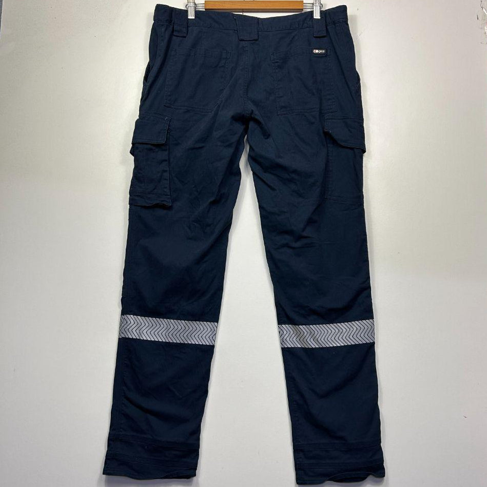 Co Gear Navy Cotton Cargo Workwear Pants - Size 18