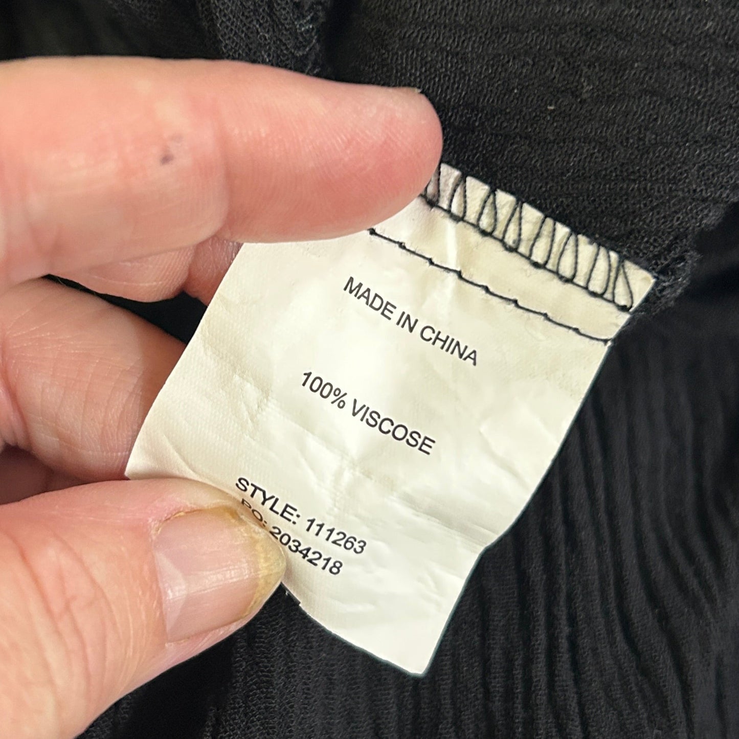 Rivers Cropped Pants Size 20 Black Pockets Viscose
