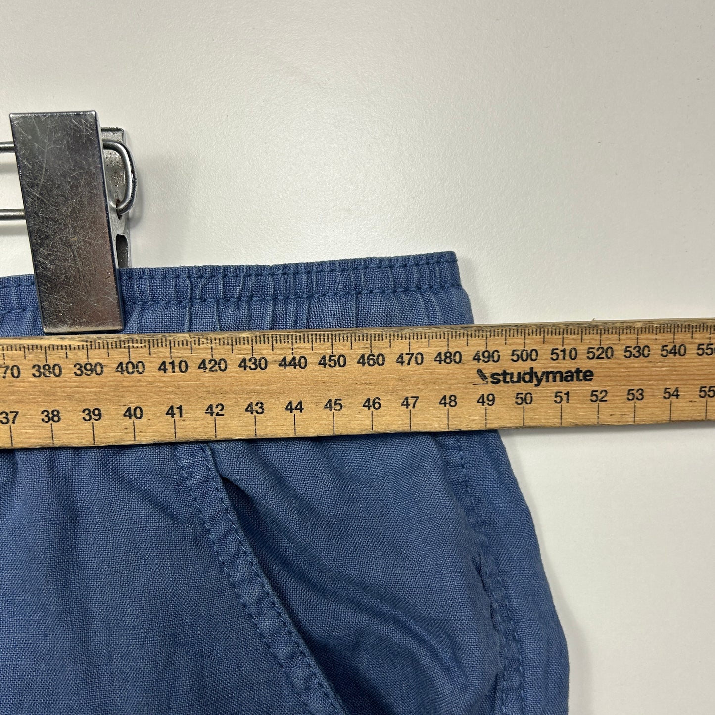 Just Jeans Size 16 Blue Pockets Linen Blend