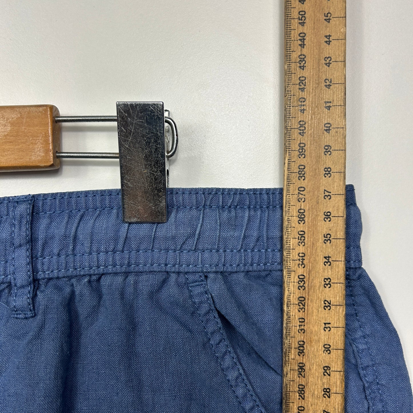 Just Jeans Size 16 Blue Pockets Linen Blend
