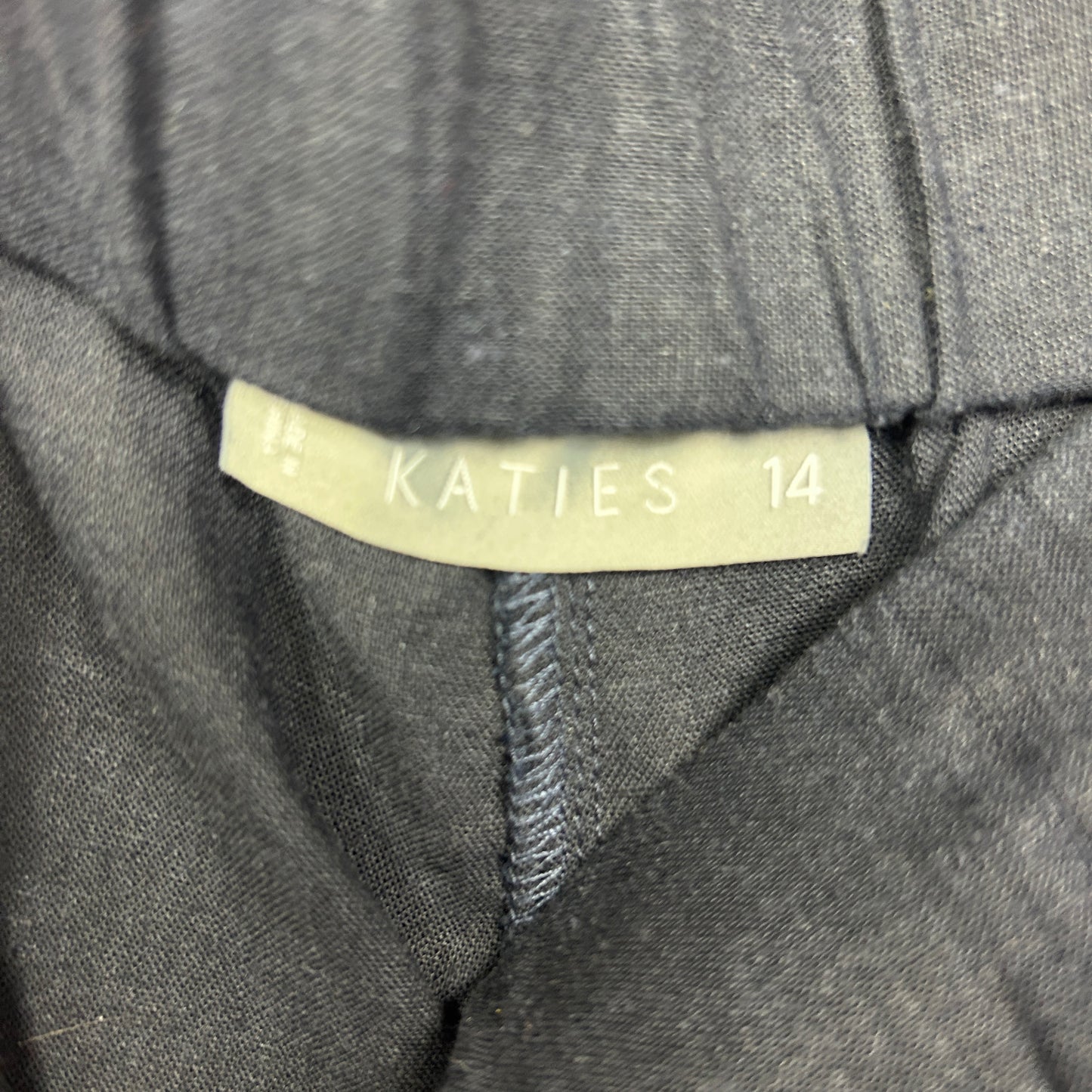 Katies Shorts Size 14 Pockets Linen Blend Navy