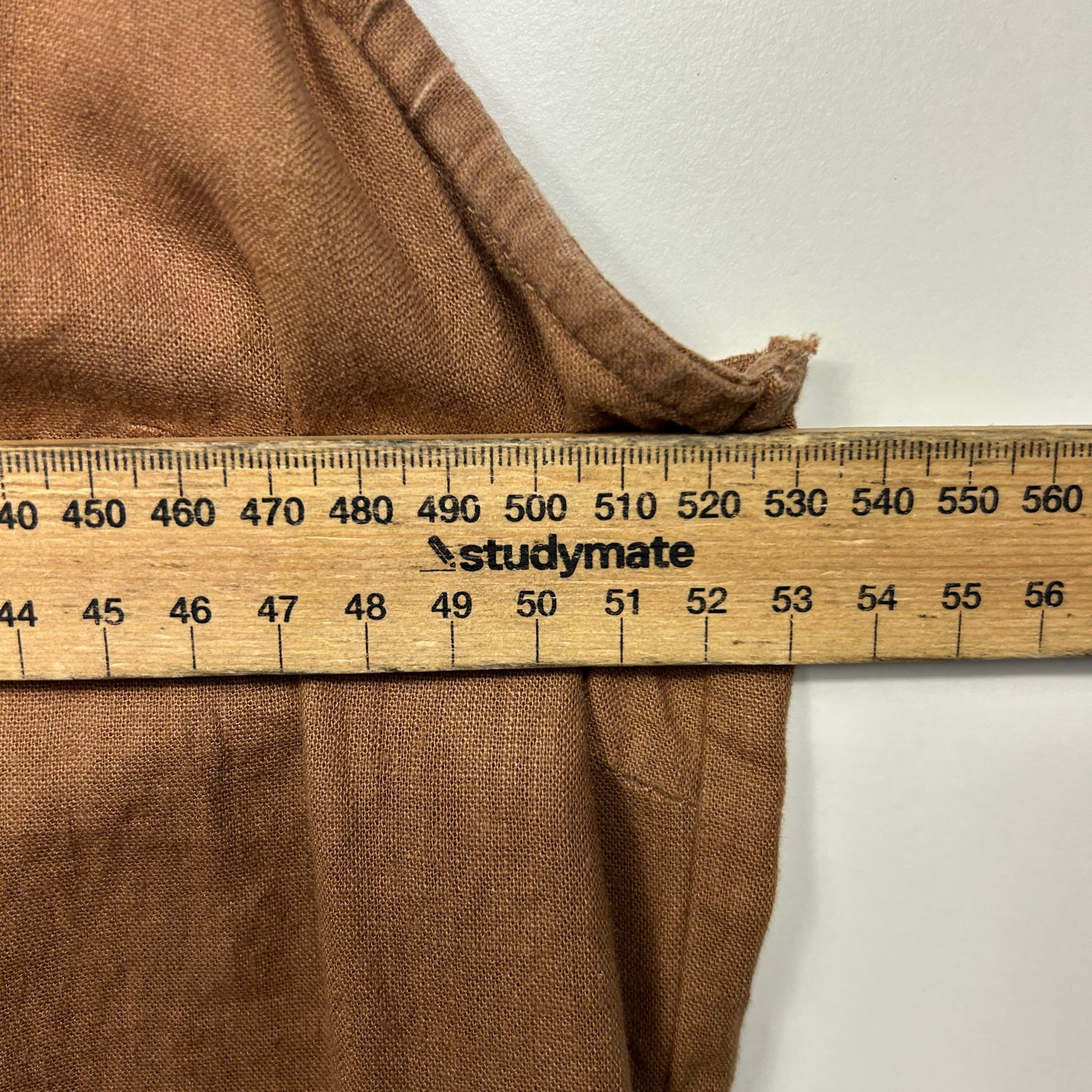 Anko Top Size 16 Sleeveless Linen Blend Tan