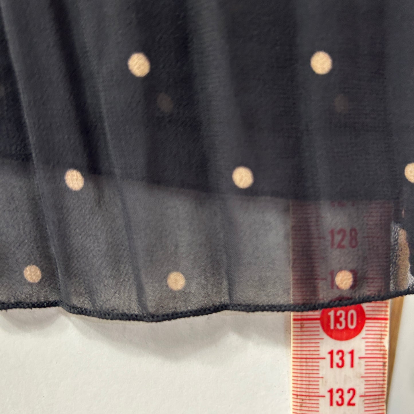 Anko Black & Gold Polka Dot Pleated Dress - Size 18