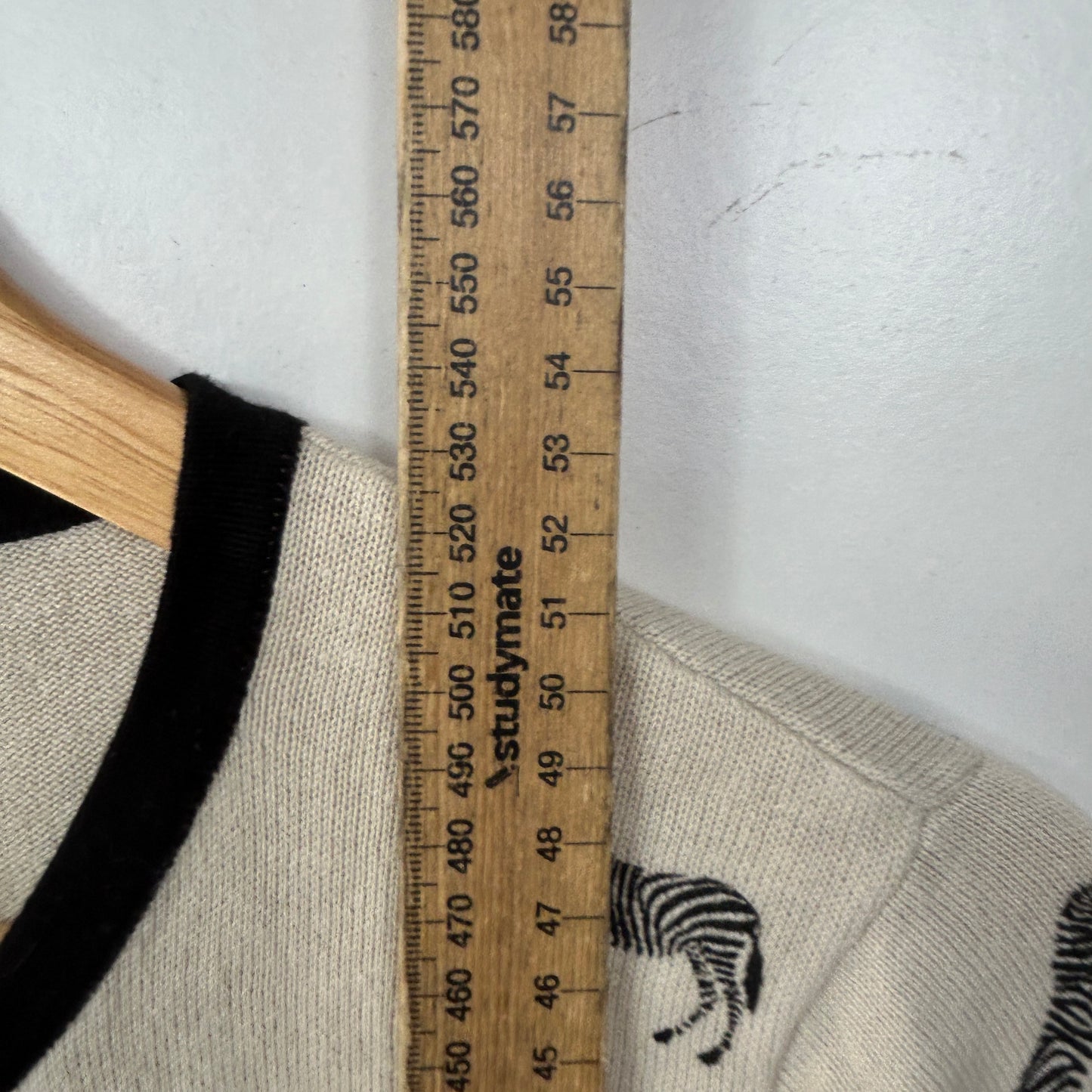 HOT Options Beige & Black Zebra Print Cardigan - Size 16