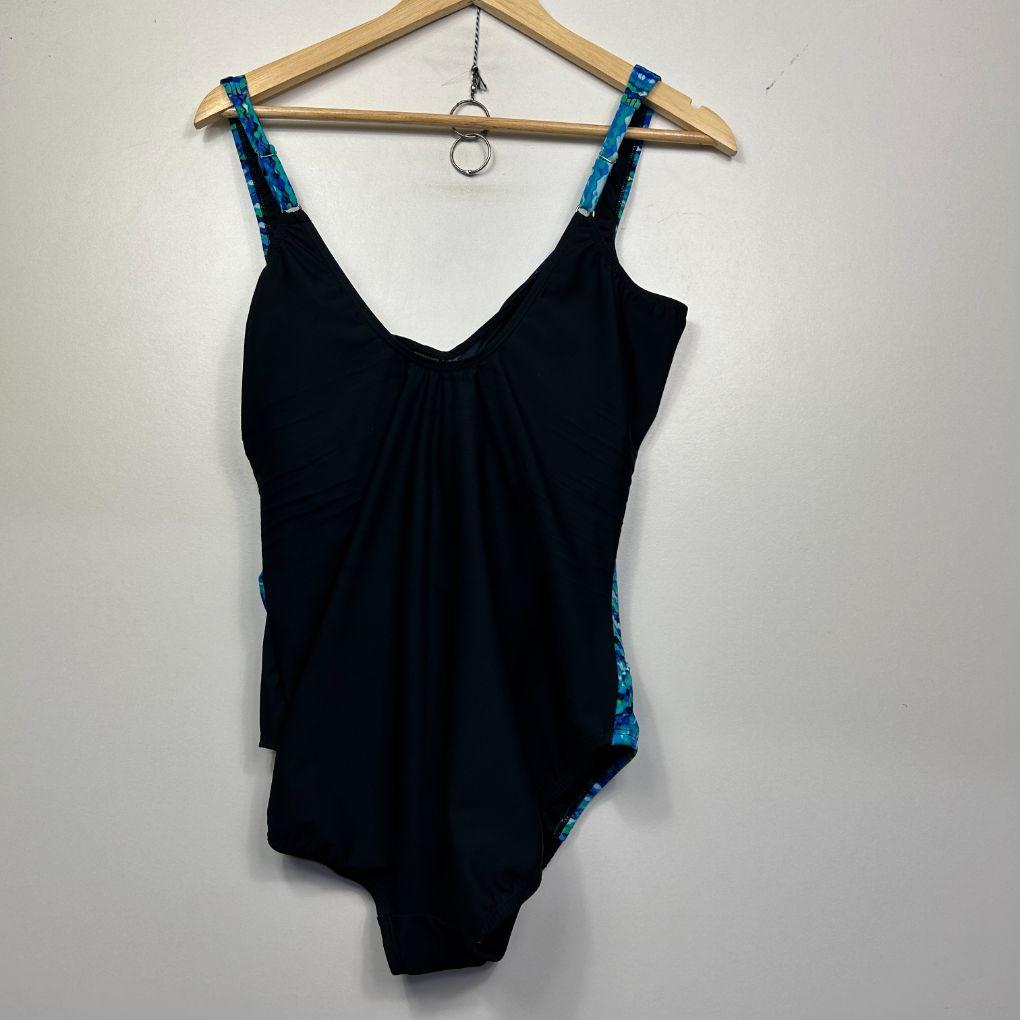 Kirkland Blue and Black Swimsuit - Size 14