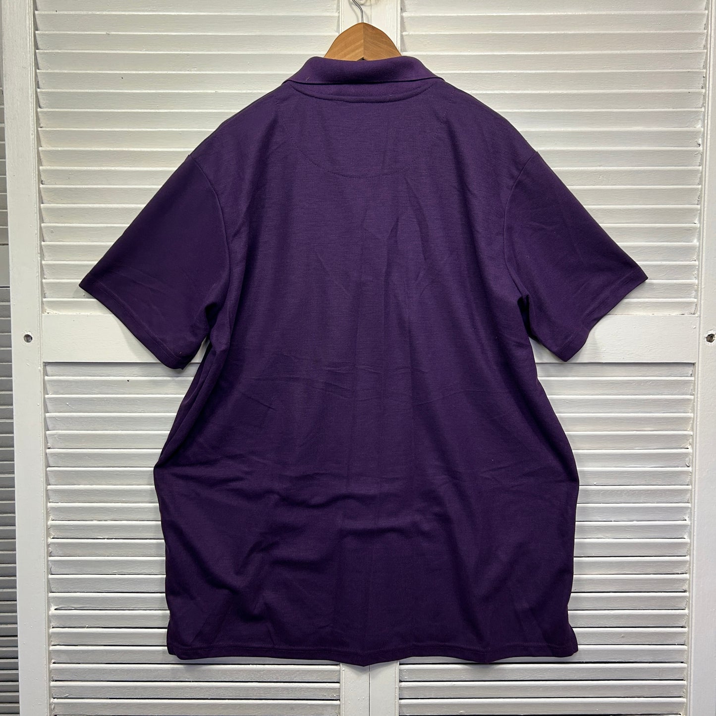 DBK Apparel Polo Shirt Size 3XL Purple Short Sleeve