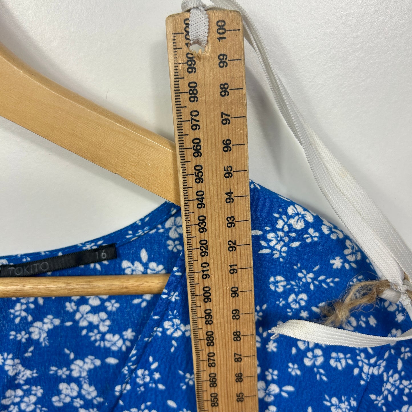 Tokito Blue Floral Dress - Size 16