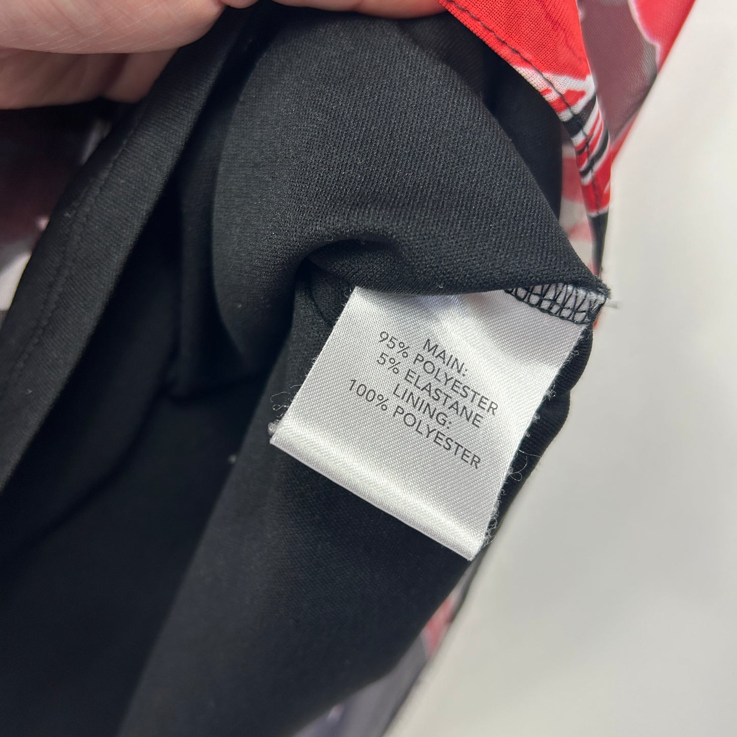 Millers Black Red Floral Print Top - Size 20