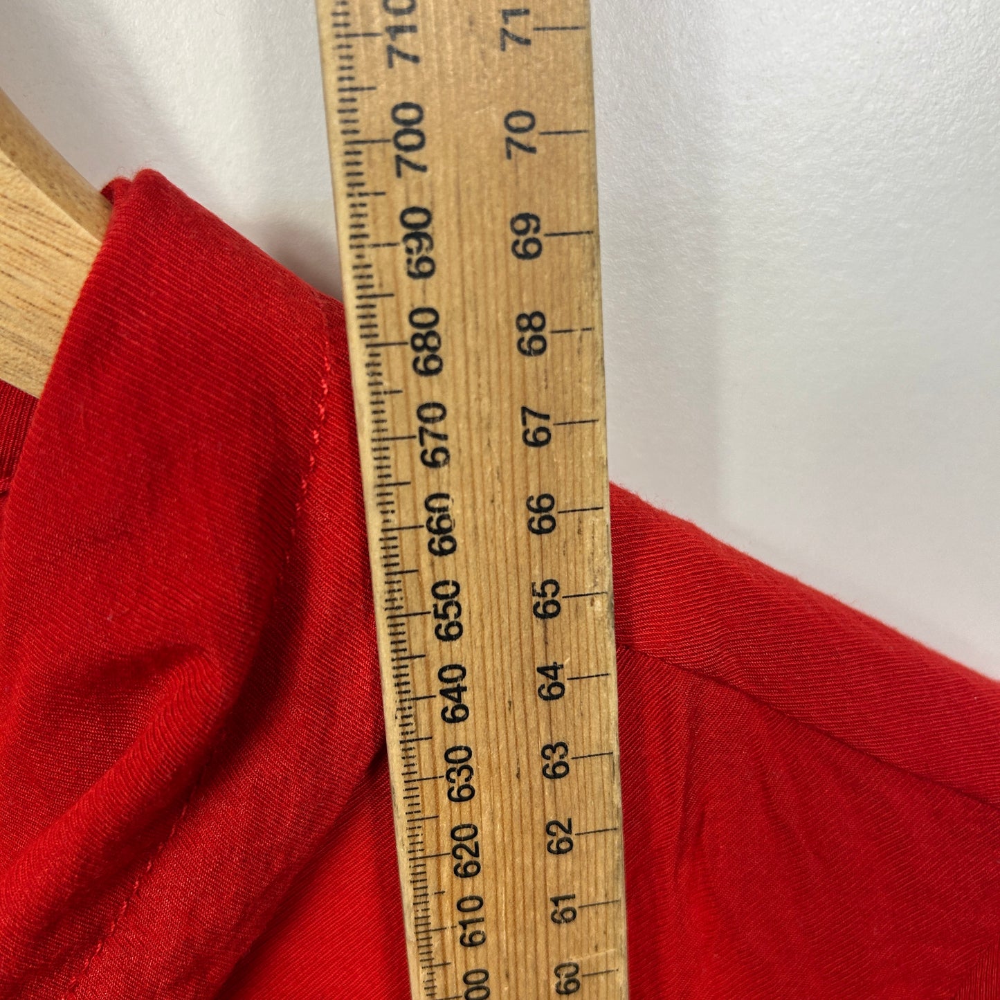 Rockmans Red Lightweight Jacket Top - Size 14