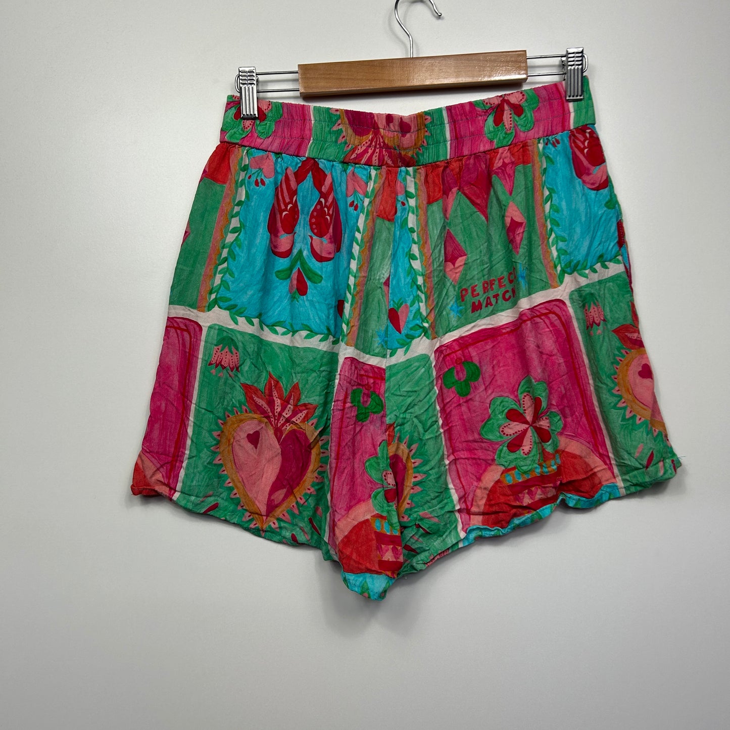 Label of Love Top & Shorts Set Size Medium Large 12 14 Multicoloured