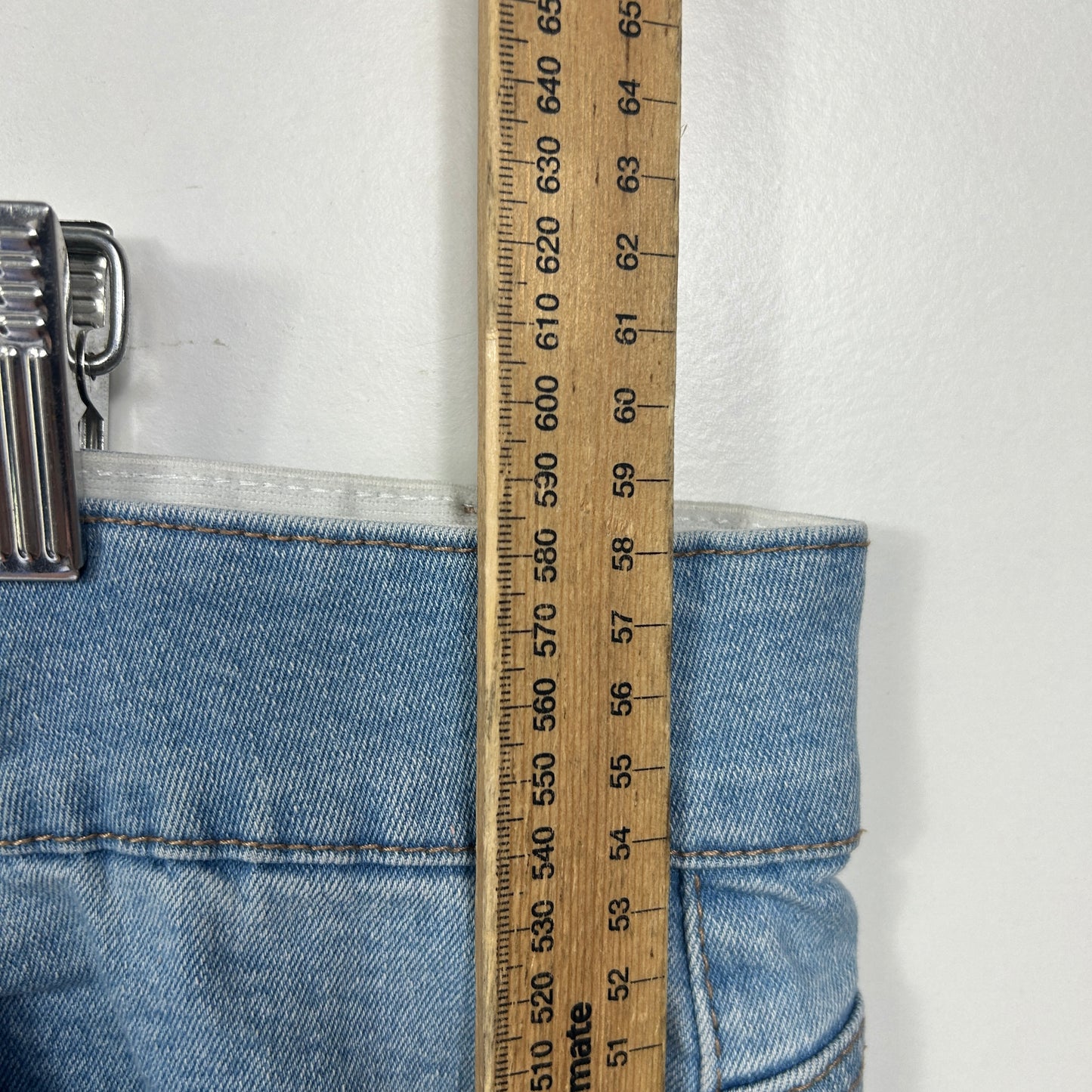 Rockmans Light Blue Denim Shorts - Size 20