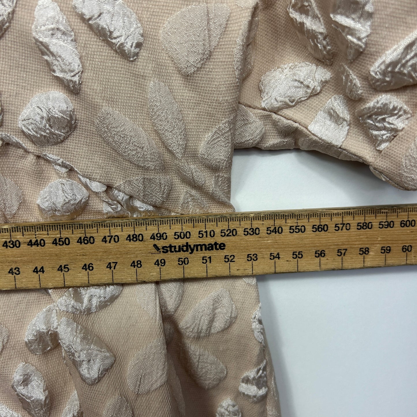 Smock Dress Size 16 18 2XL Biege Textured Short Length