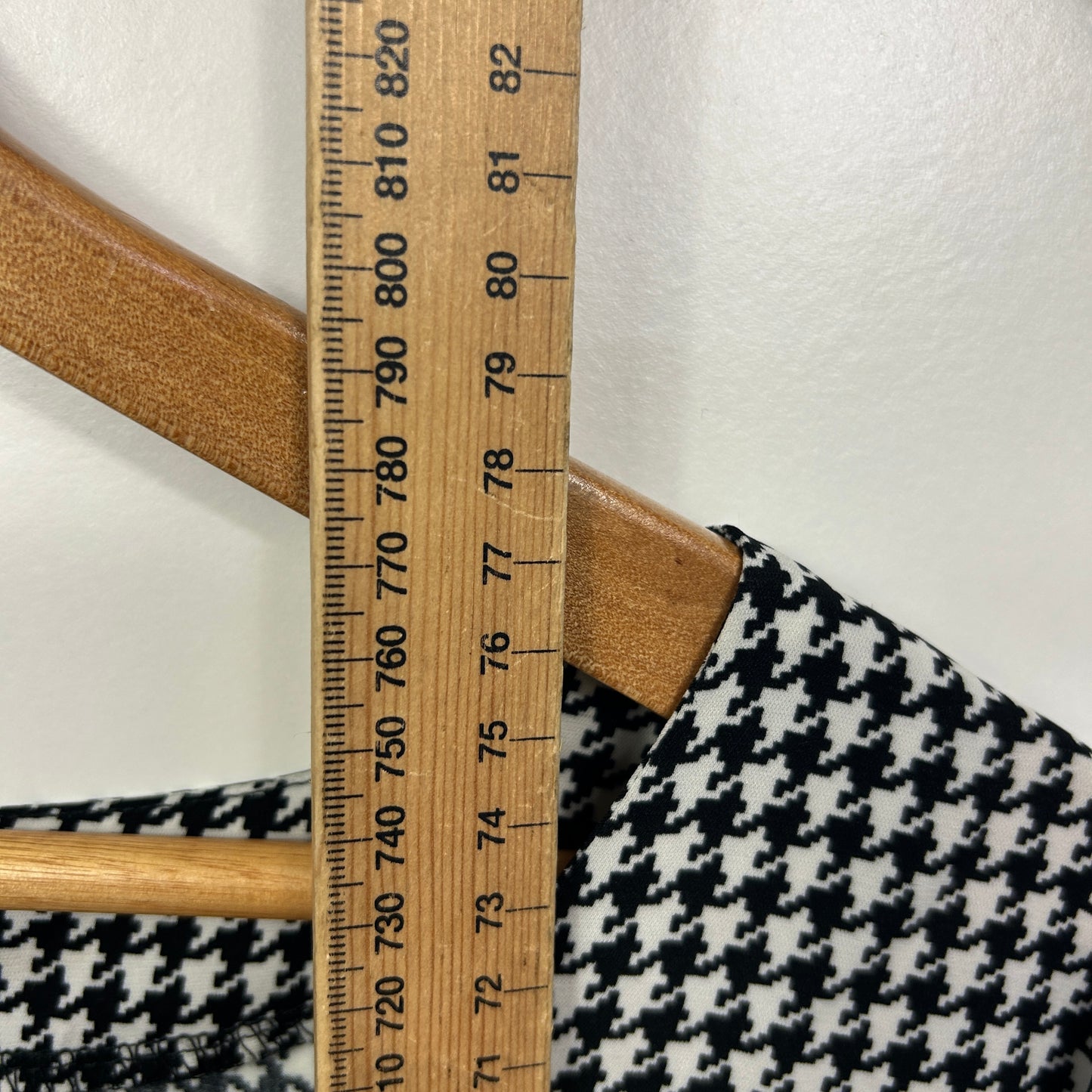 You + All Black and White Houndstooth Top - Size 24