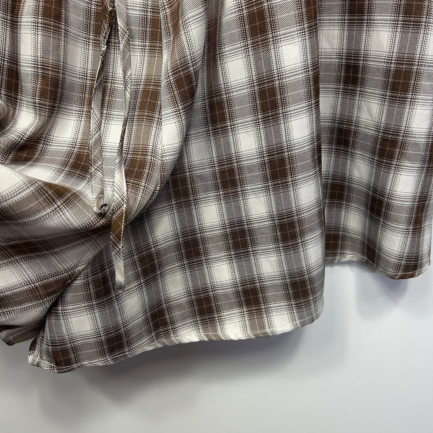 Princess Polly Playsuit Size 20 Chocolate Check Pockets
