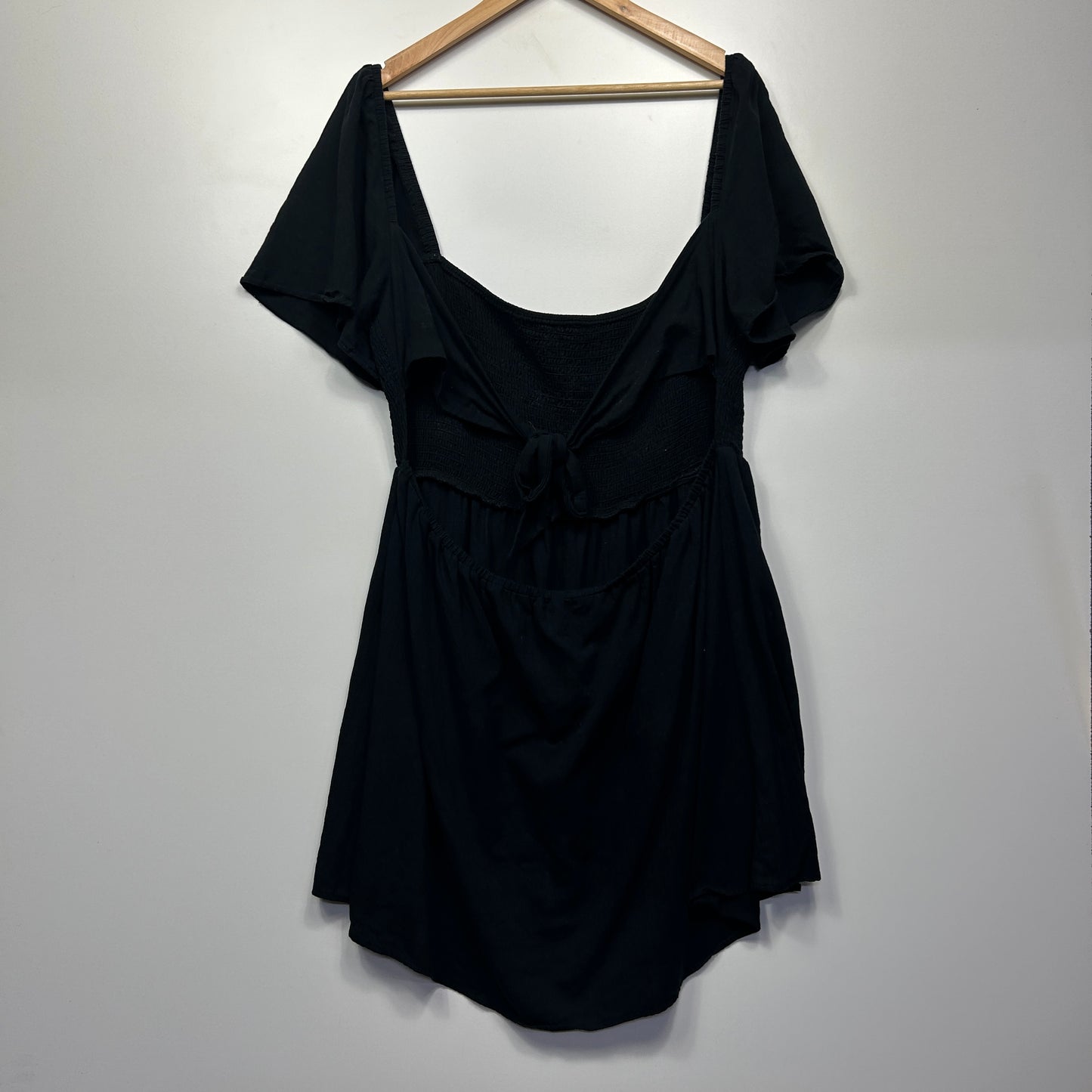 Princess Polly Dress Size 20 Black Short Sleeve