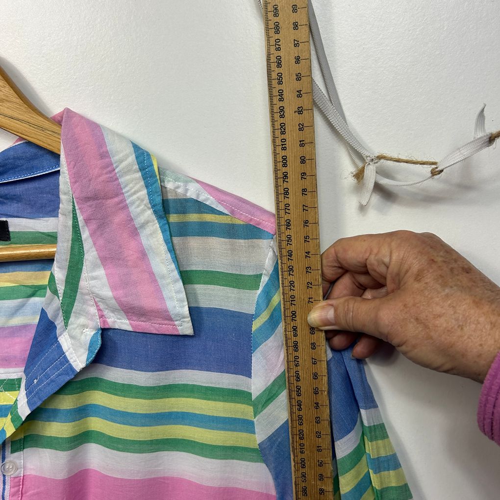 Autograph Multicoloured Cotton Top - Size 20/22
